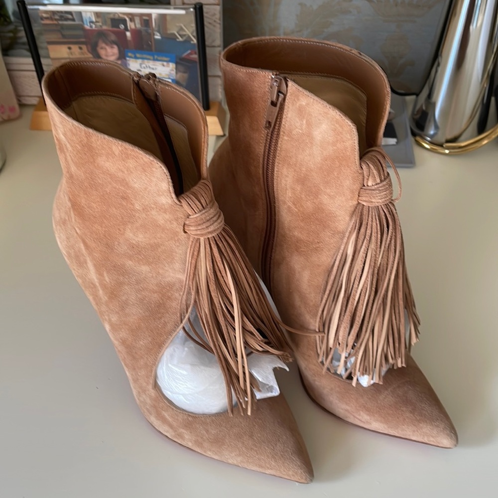 Christian Louboutin Tan Heeled Boots